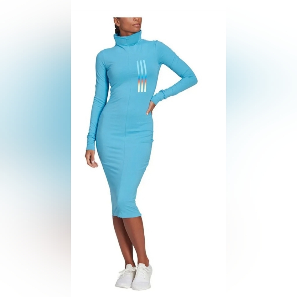 Adidas Blue Long Sleeve Dress